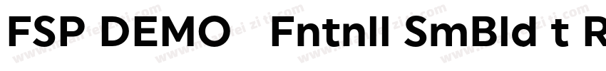 FSP DEMO   Fntnll SmBld t Regular字体转换